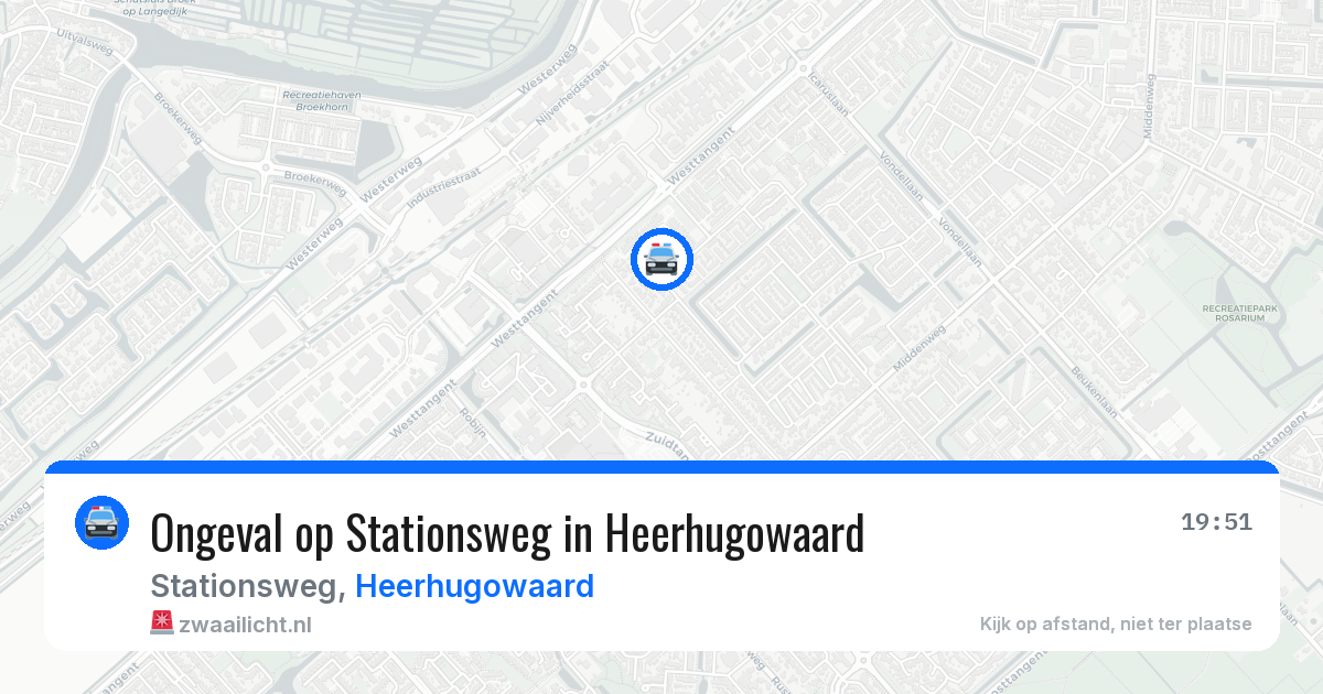 Ongeval op Stationsweg in Heerhugowaard — 13 mei 2026