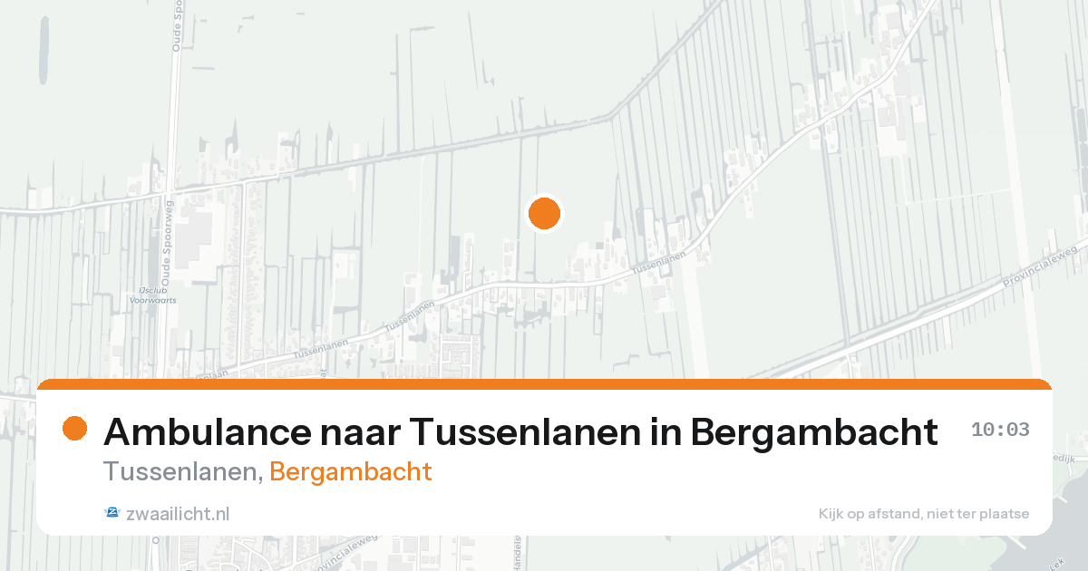 Ambulance naar Tussenlanen in Bergambacht — 16 aug 2026