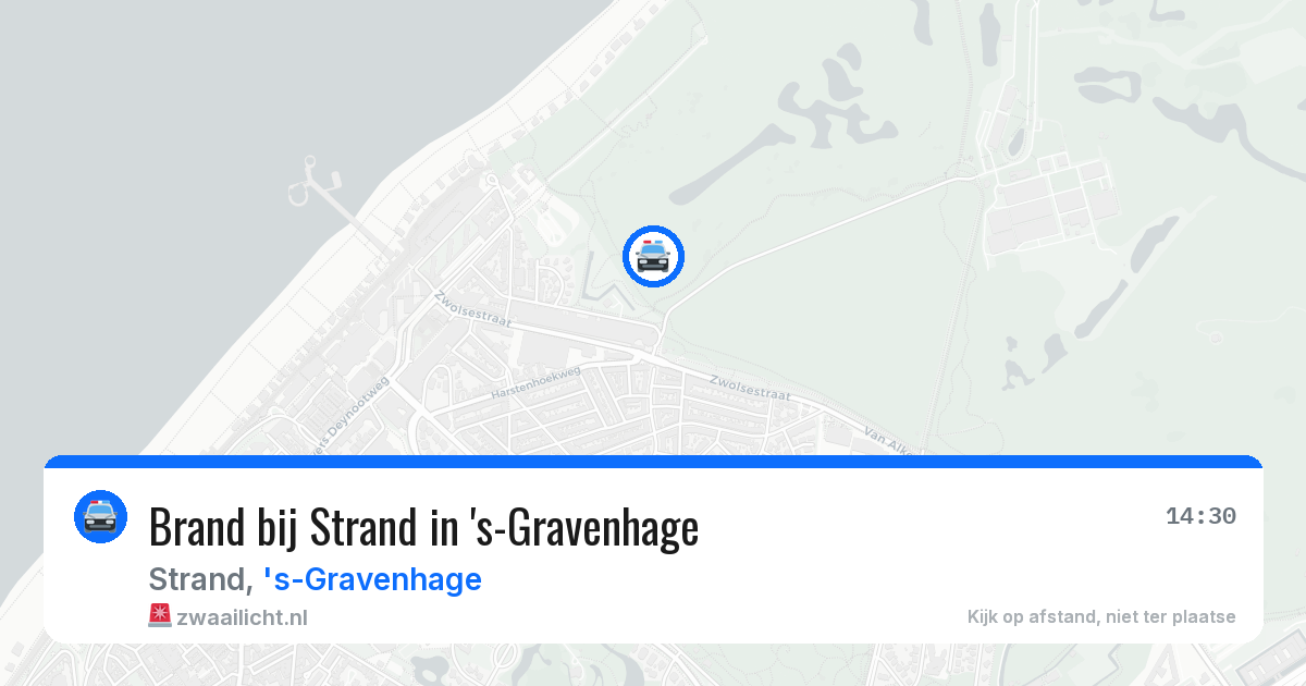 Brand bij Strand in 's-Gravenhage — 3 apr 2026