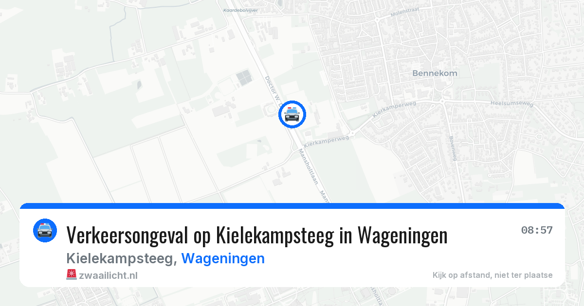 Verkeersongeval op Kielekampsteeg in Wageningen — 22 mei 2026