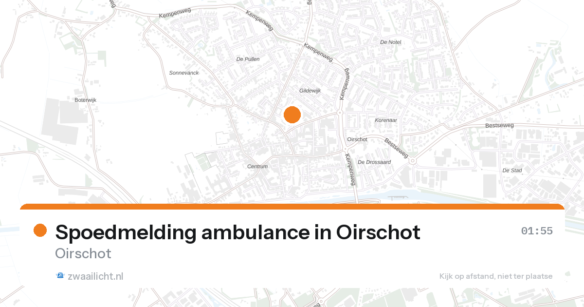 Spoedmelding ambulance in Oirschot — 1 feb 2026