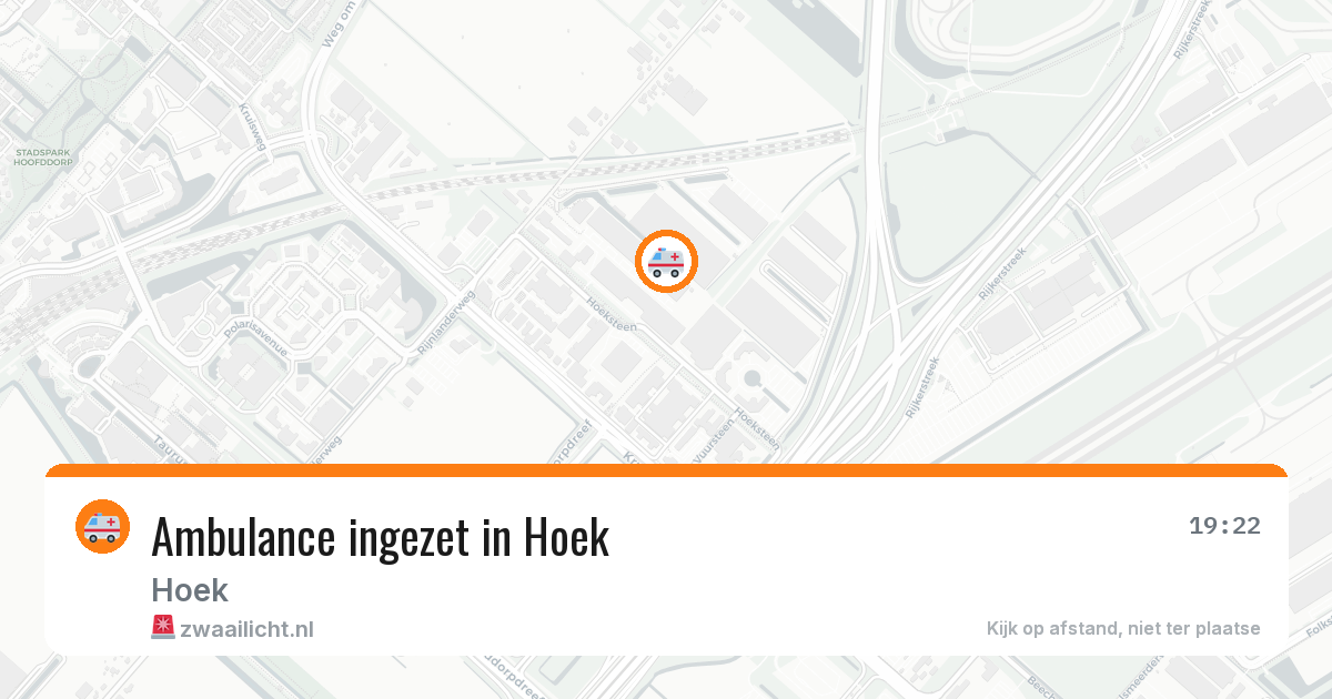 Ambulance ingezet in Hoek — 3 jun 2026
