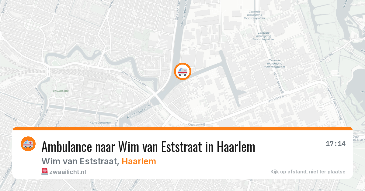 Ambulance naar Wim van Eststraat in Haarlem — 10 jun 2026
