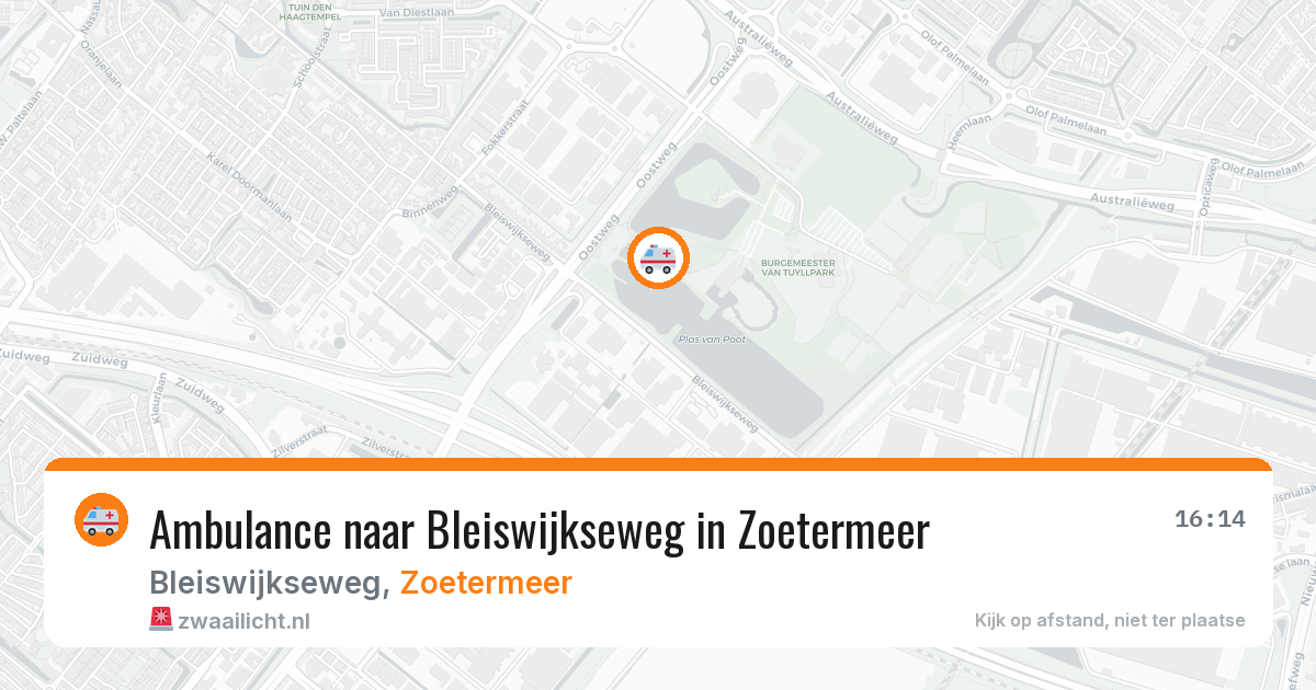 Ambulance naar Bleiswijkseweg in Zoetermeer — 18 jun 2026