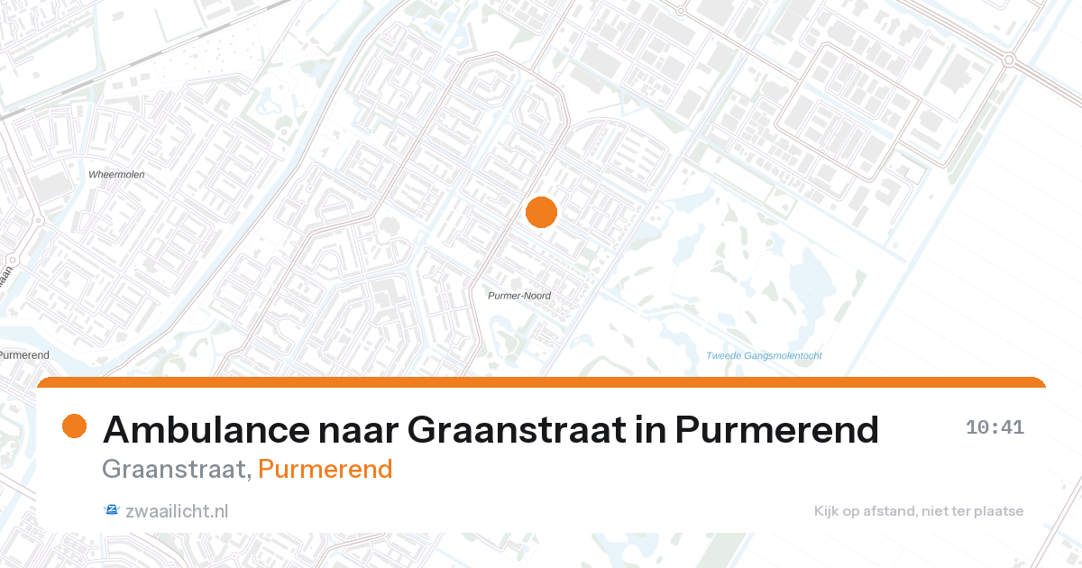 Ambulance naar Graanstraat in Purmerend — 28 aug 2026