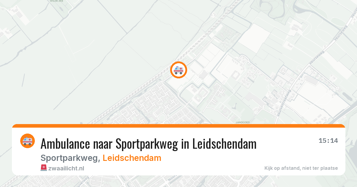 Ambulance naar Sportparkweg in Leidschendam — 14 mrt 2026