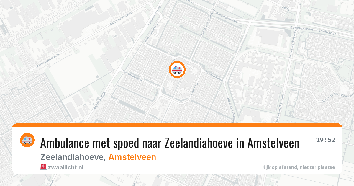 Ambulance met spoed naar Zeelandiahoeve in Amstelveen — 2 apr 2026