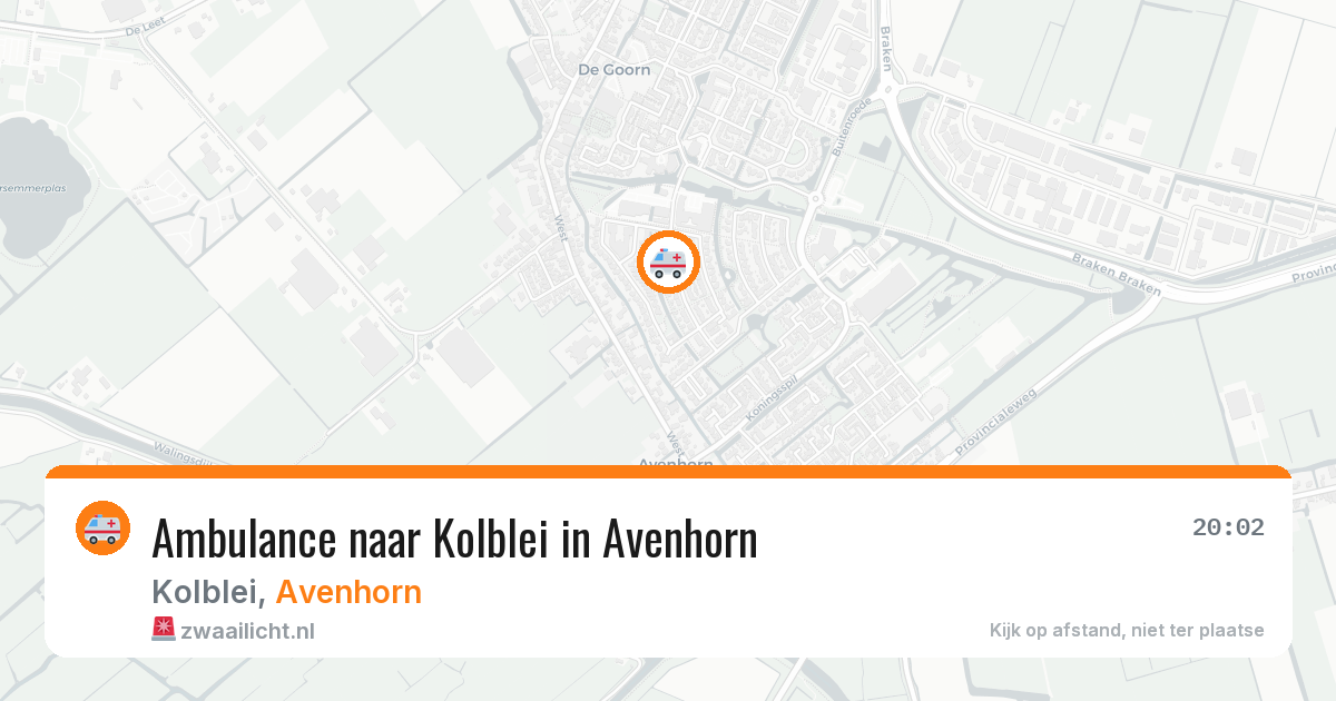 Ambulance naar Kolblei in Avenhorn — 9 jun 2026