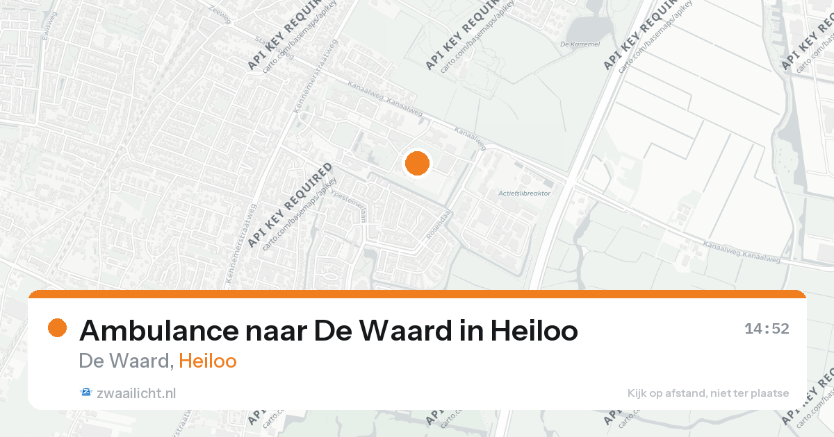 Ambulance naar De Waard in Heiloo — 26 aug 2026