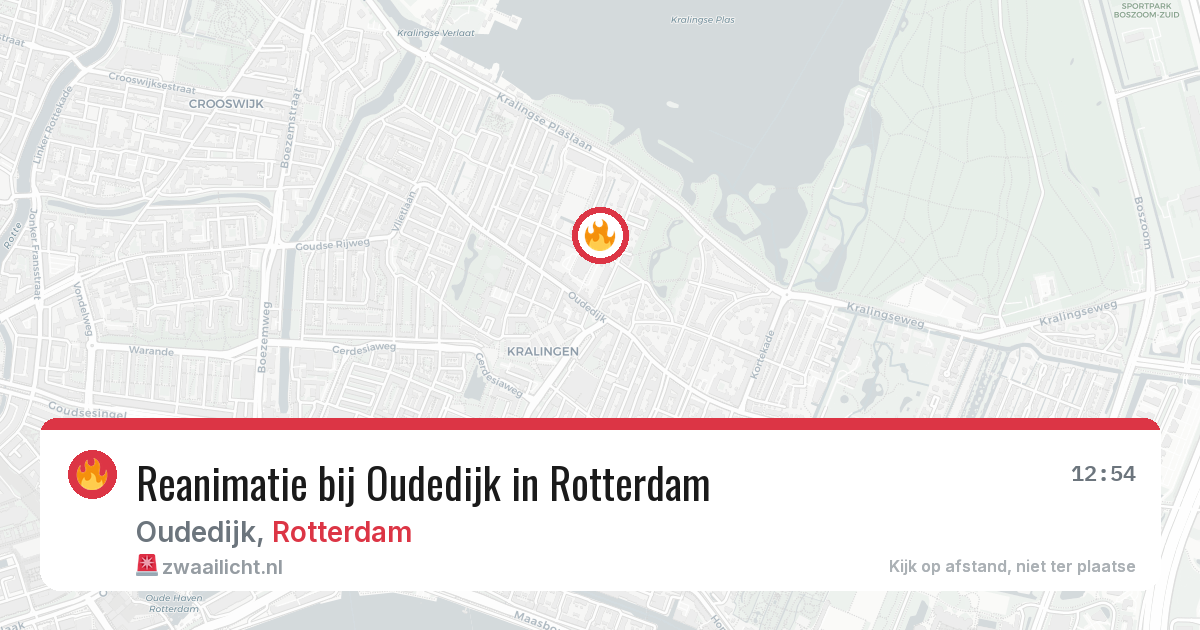 Reanimatie bij Oudedijk in Rotterdam — 26 apr 2026