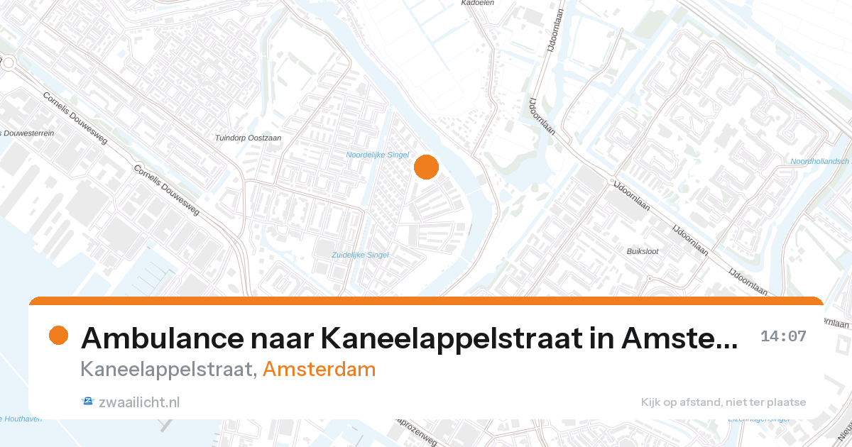 Ambulance naar Kaneelappelstraat in Amsterdam — 28 aug 2026