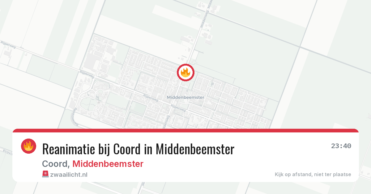 Reanimatie bij Coord in Middenbeemster — 14 feb 2026
