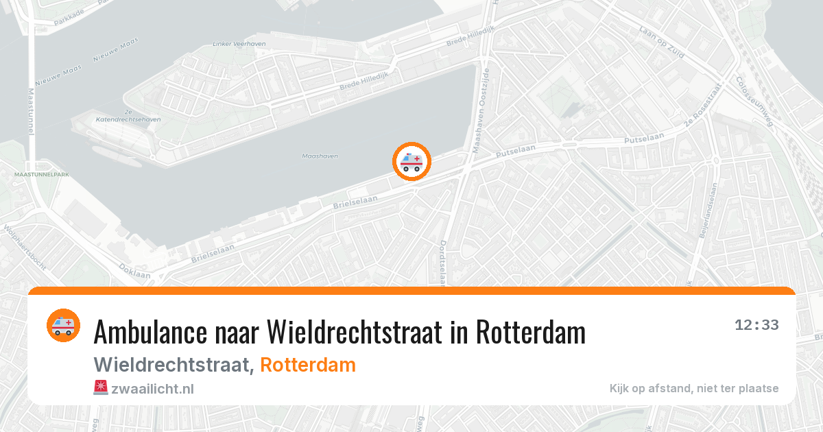 Ambulance naar Wieldrechtstraat in Rotterdam — 7 jul 2026