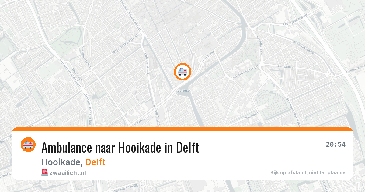 Ambulance naar Hooikade in Delft — 1 jul 2026