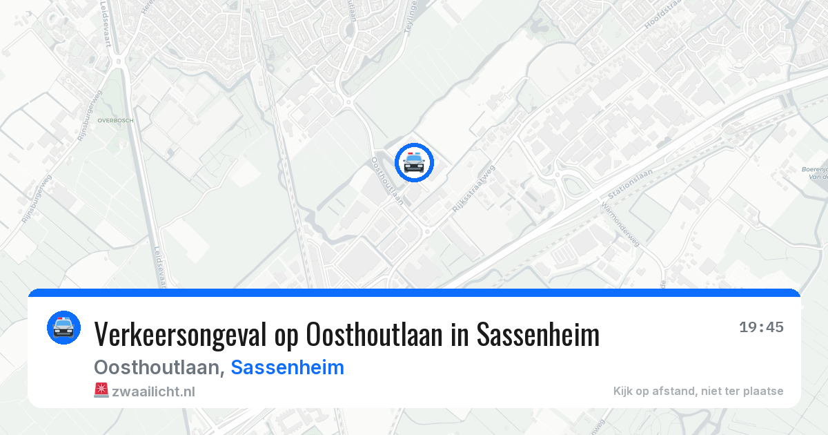 Verkeersongeval op Oosthoutlaan in Sassenheim — 23 jun 2026