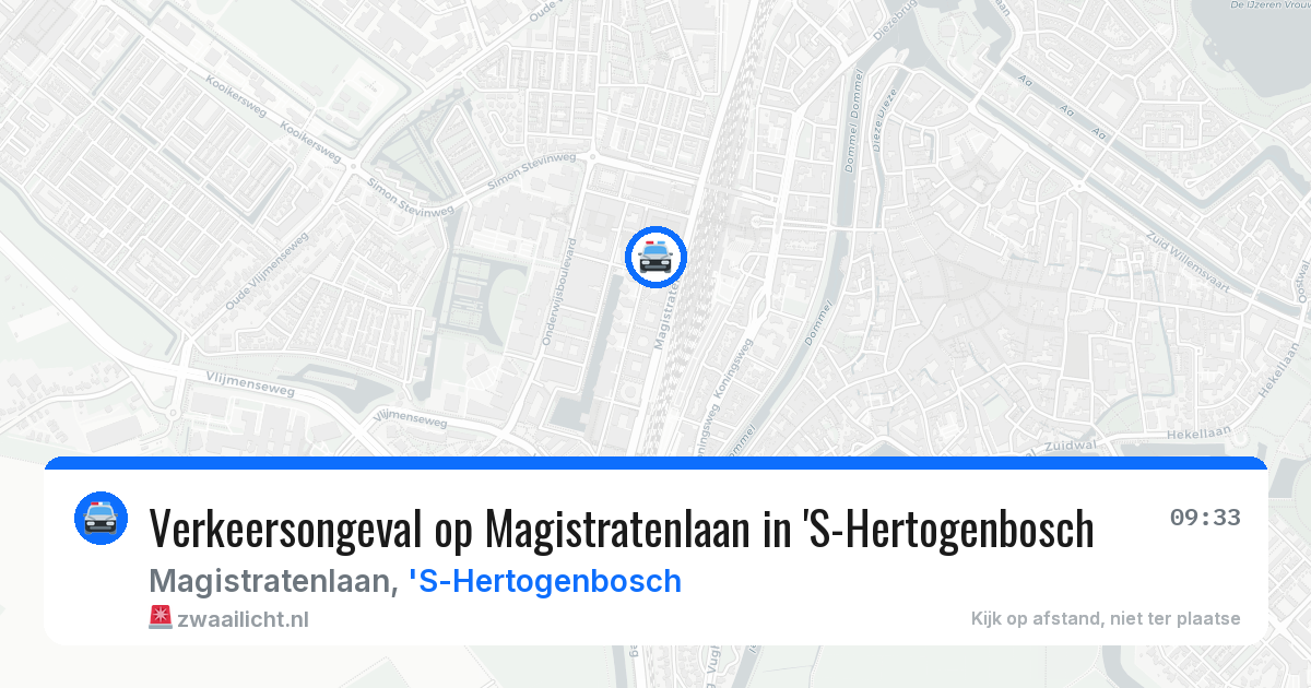 Verkeersongeval op Magistratenlaan in 'S-Hertogenbosch — 26 mrt 2026