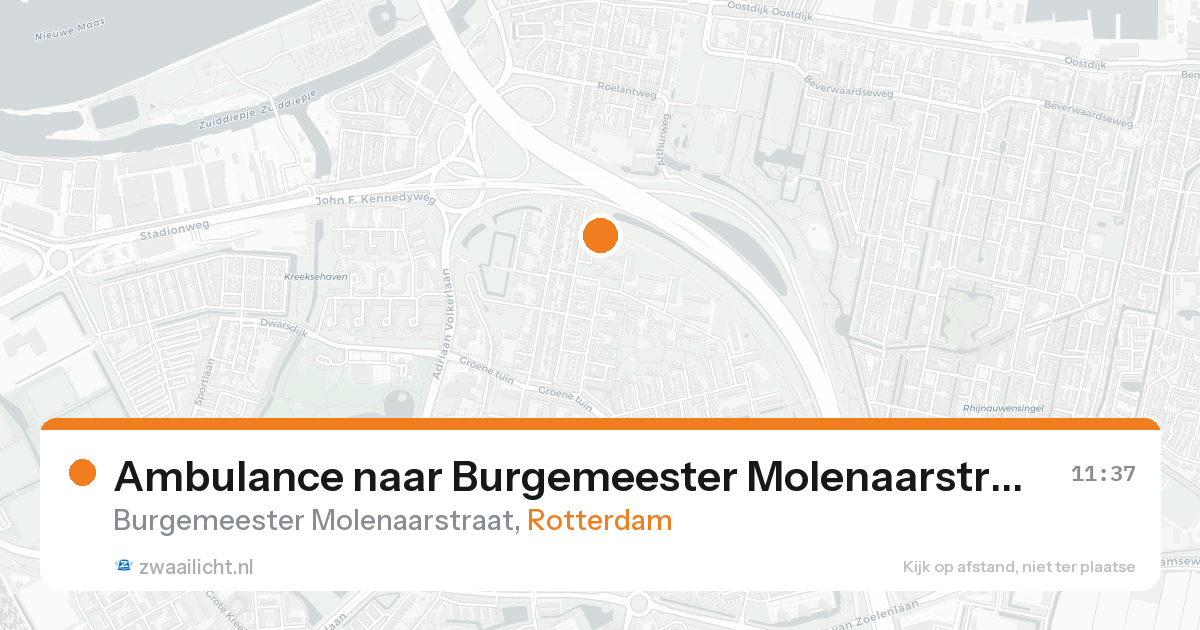 Ambulance naar Burgemeester Molenaarstraat in Rotterdam — 31 jan 2026