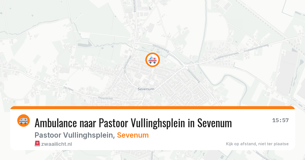 Ambulance naar Pastoor Vullinghsplein in Sevenum — 23 jul 2026