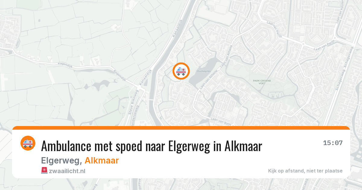 Ambulance met spoed naar Elgerweg in Alkmaar — 31 mrt 2026