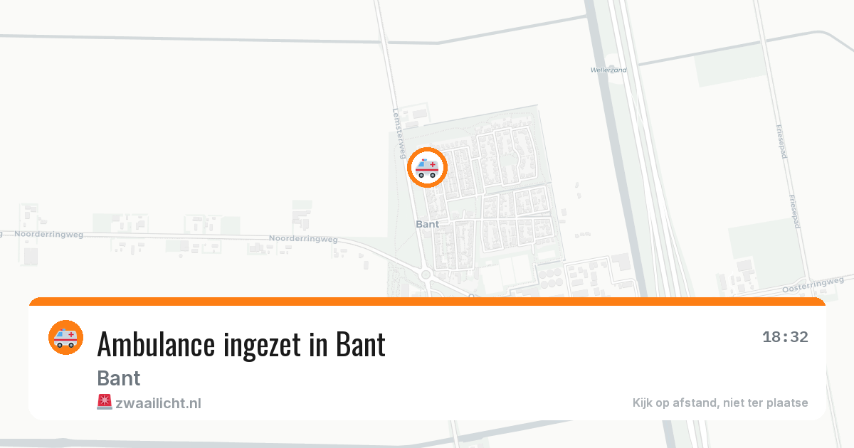 Ambulance ingezet in Bant — 3 jun 2026
