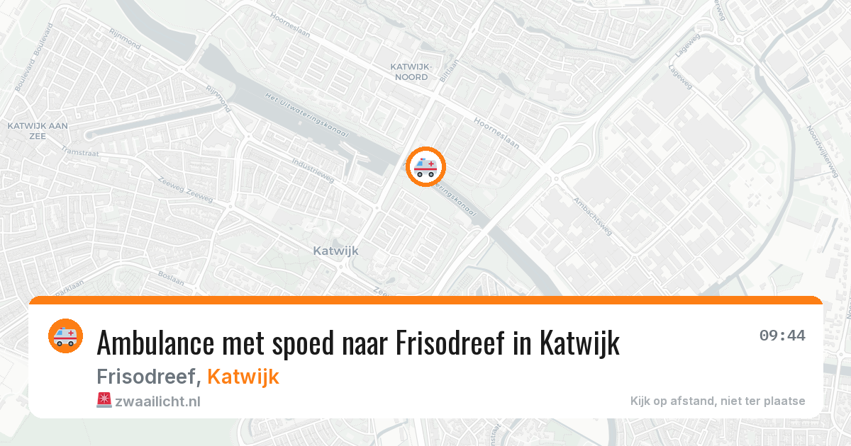 Ambulance met spoed naar Frisodreef in Katwijk — 28 jun 2026