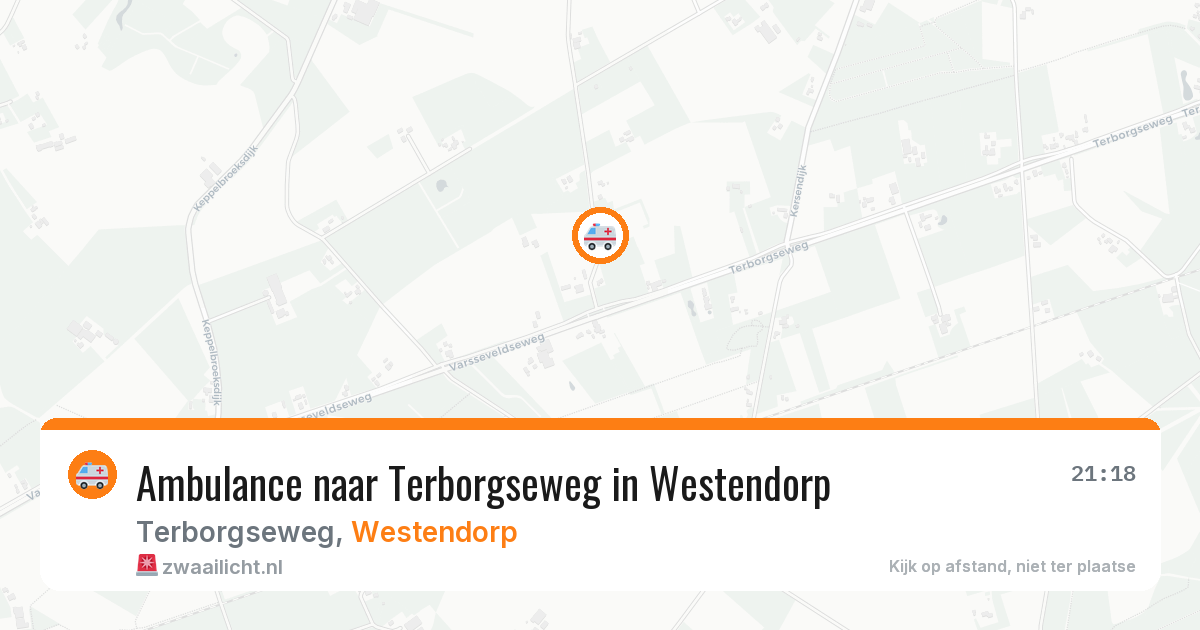 Ambulance naar Terborgseweg in Westendorp — 22 jun 2026