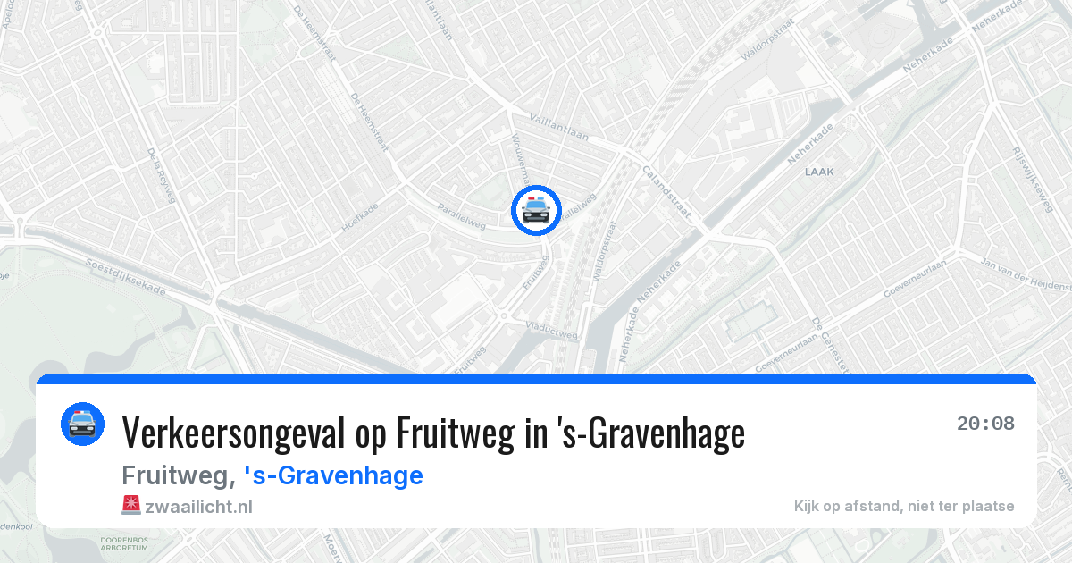 Verkeersongeval op Fruitweg in 's-Gravenhage — 30 mei 2026