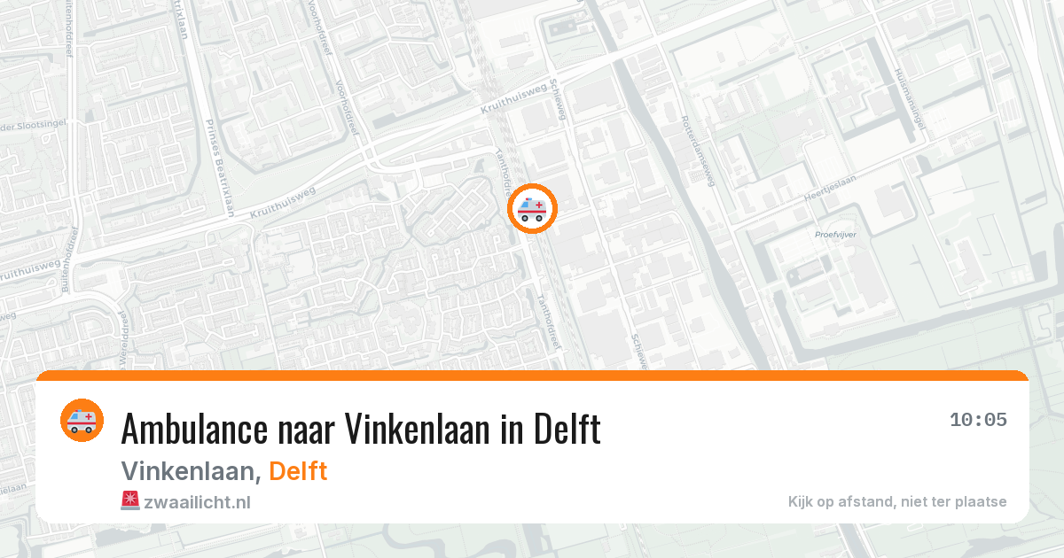 Ambulance naar Vinkenlaan in Delft — 23 mei 2026