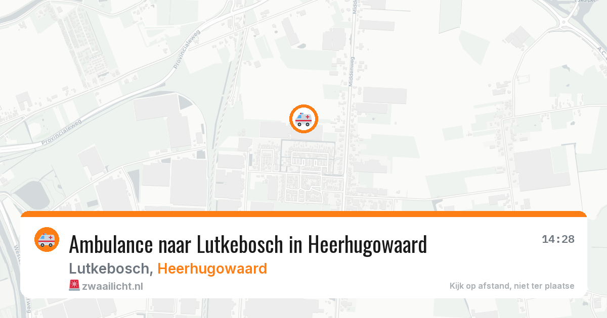 Ambulance naar Lutkebosch in Heerhugowaard — 19 mrt 2026