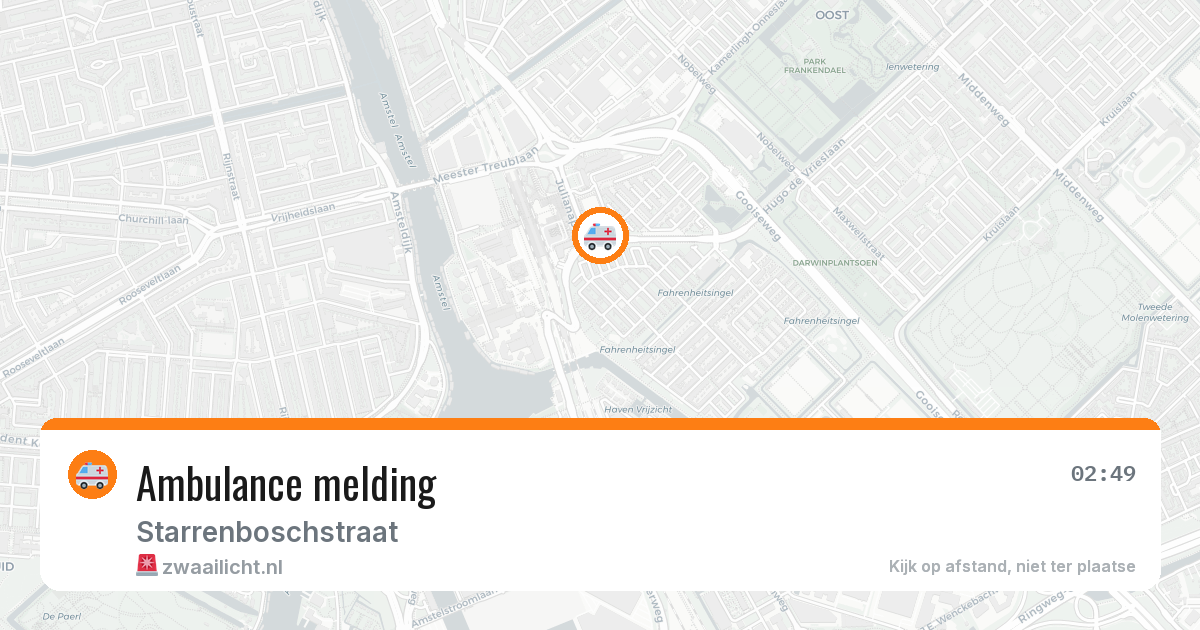 Ambulance melding — 5 jul 2026
