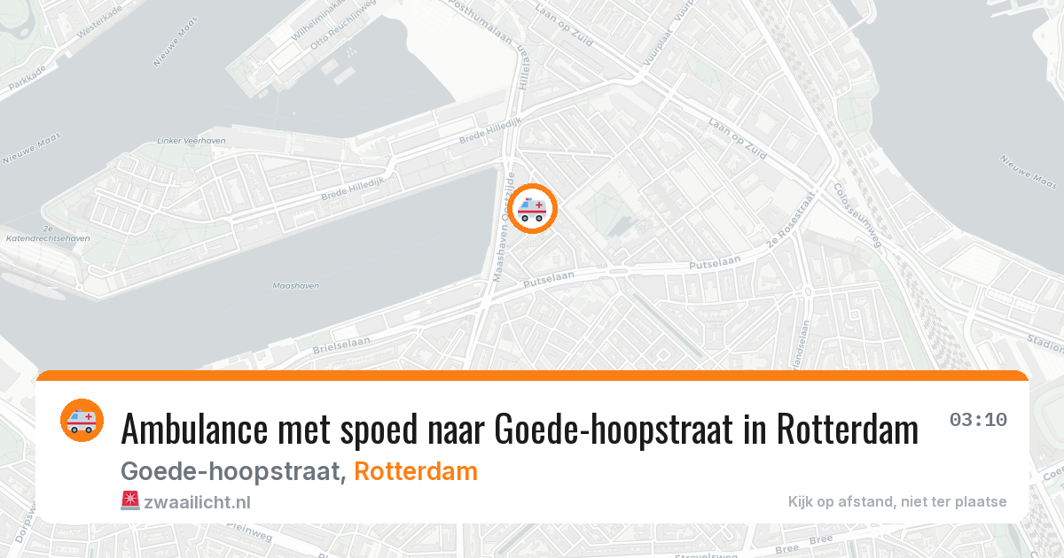 Ambulance met spoed naar Goede-hoopstraat in Rotterdam — 8 jun 2026