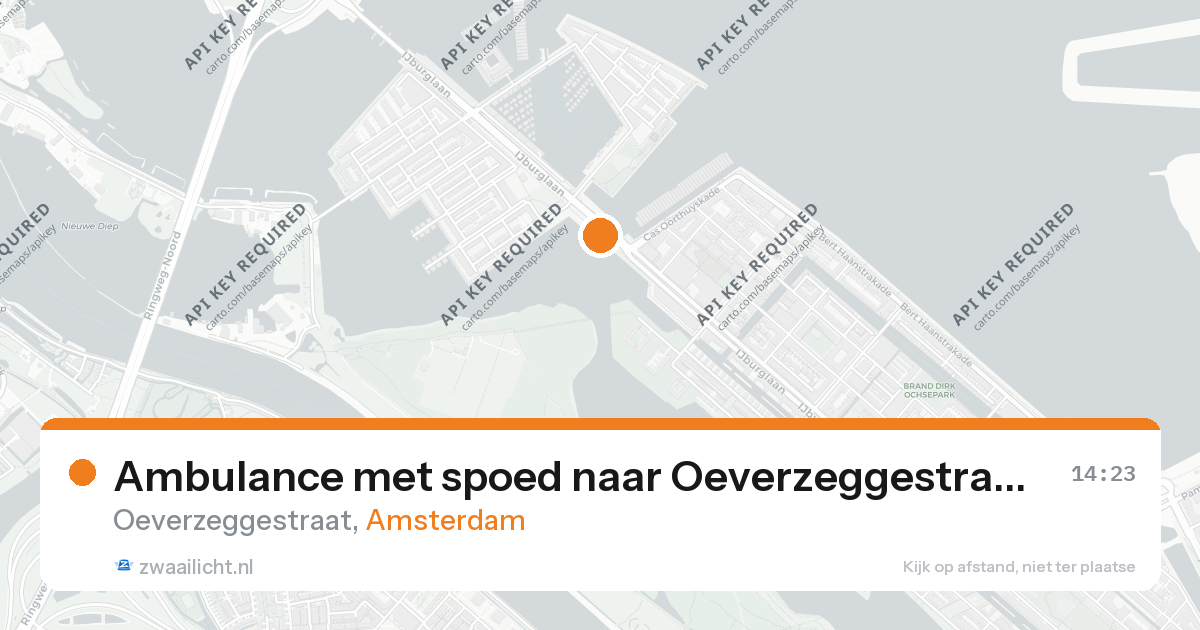 Ambulance met spoed naar Oeverzeggestraat in Amsterdam — 26 aug 2026