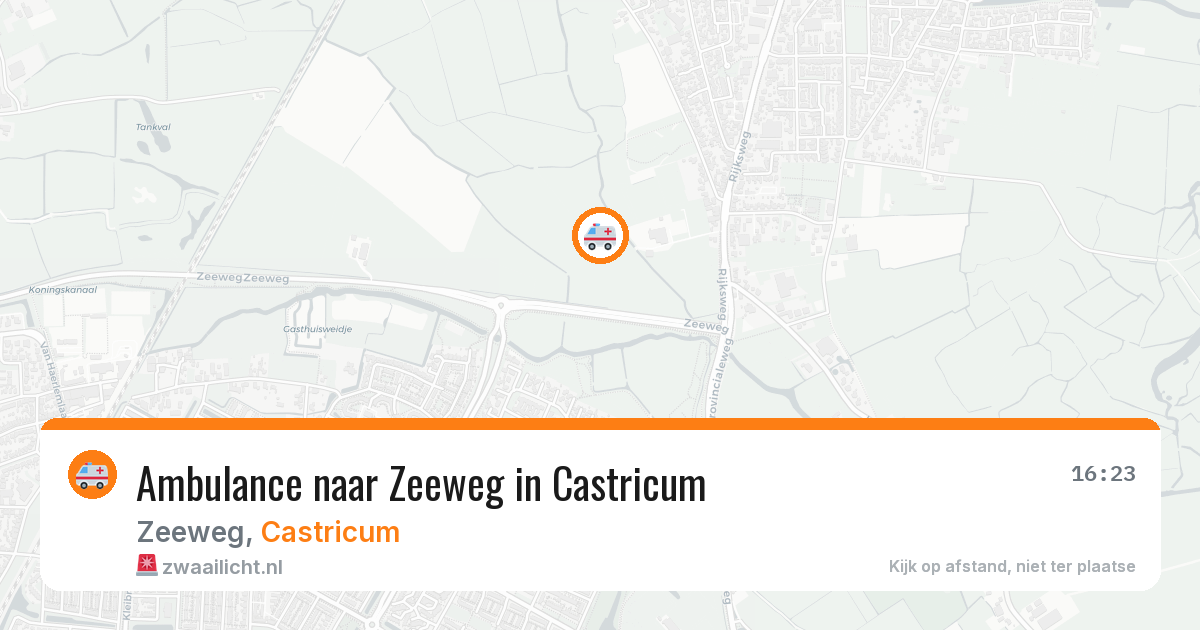 Ambulance naar Zeeweg in Castricum — 21 jun 2026