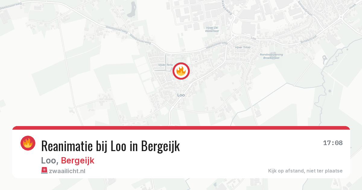 Reanimatie bij Loo in Bergeijk — 29 mei 2026