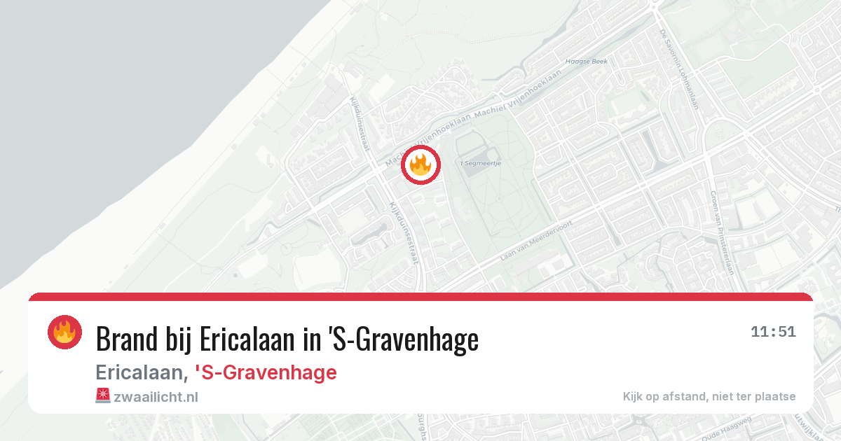 Brand bij Ericalaan in 'S-Gravenhage — 11 aug 2026