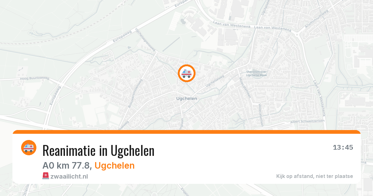 Reanimatie in Ugchelen — 17 jun 2026