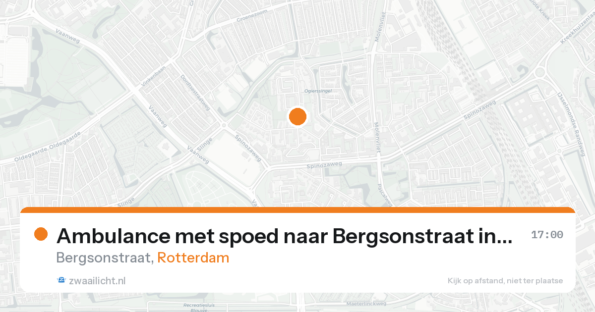 Ambulance met spoed naar Bergsonstraat in Rotterdam — 30 jun 2026