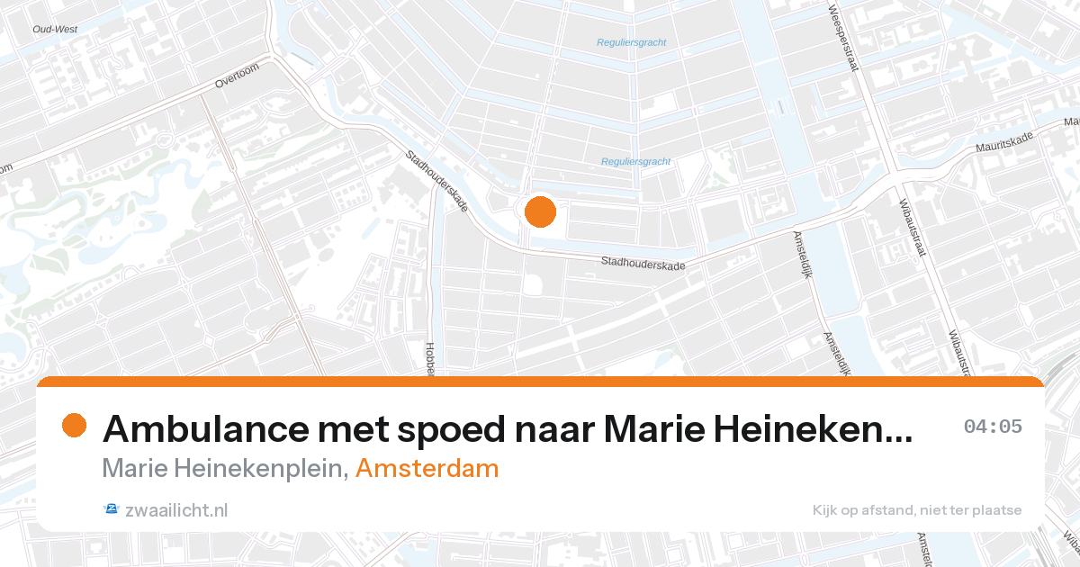 Ambulance met spoed naar Marie Heinekenplein in Amsterdam — 7 feb 2026