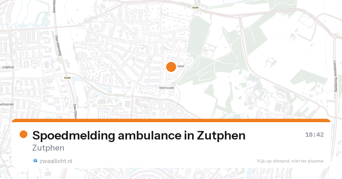 Spoedmelding ambulance in Zutphen — 26 aug 2026