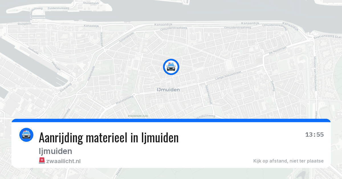 Aanrijding materieel in Ijmuiden — 18 apr 2026