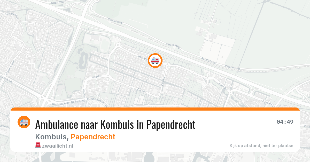 Ambulance naar Kombuis in Papendrecht — 11 jun 2026