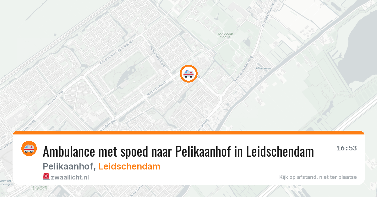 Ambulance met spoed naar Pelikaanhof in Leidschendam — 8 jul 2026