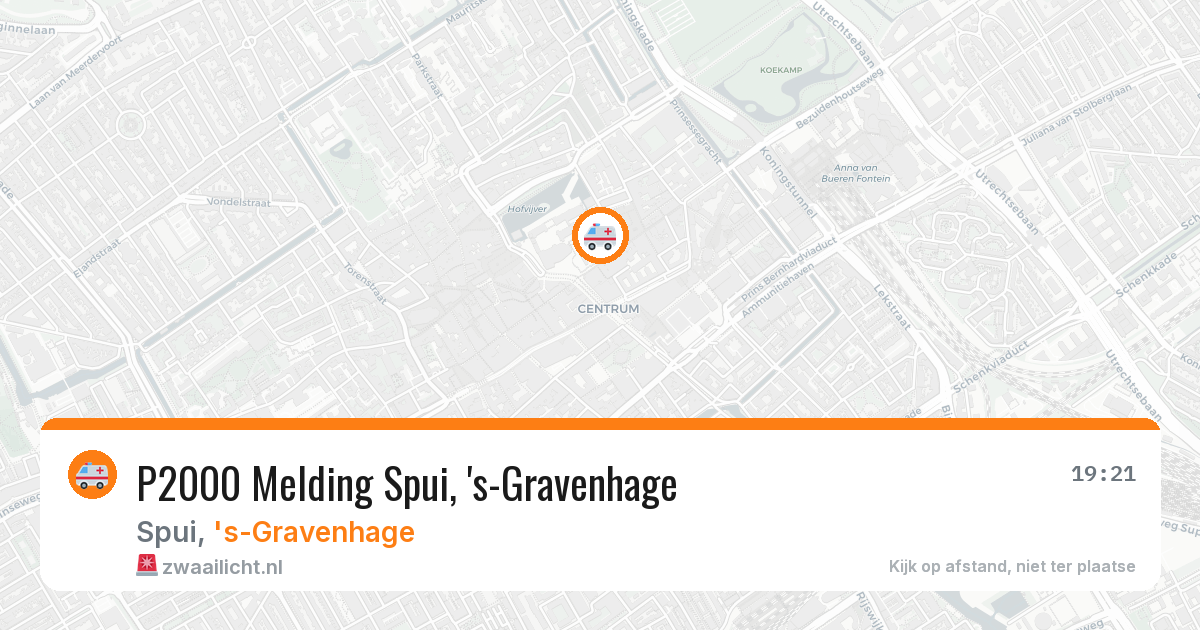 P2000 Melding Spui, 's-Gravenhage — 17 apr 2026