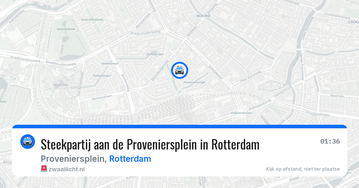 Steekpartij aan de Proveniersplein in Rotterdam — 15 mrt 2026