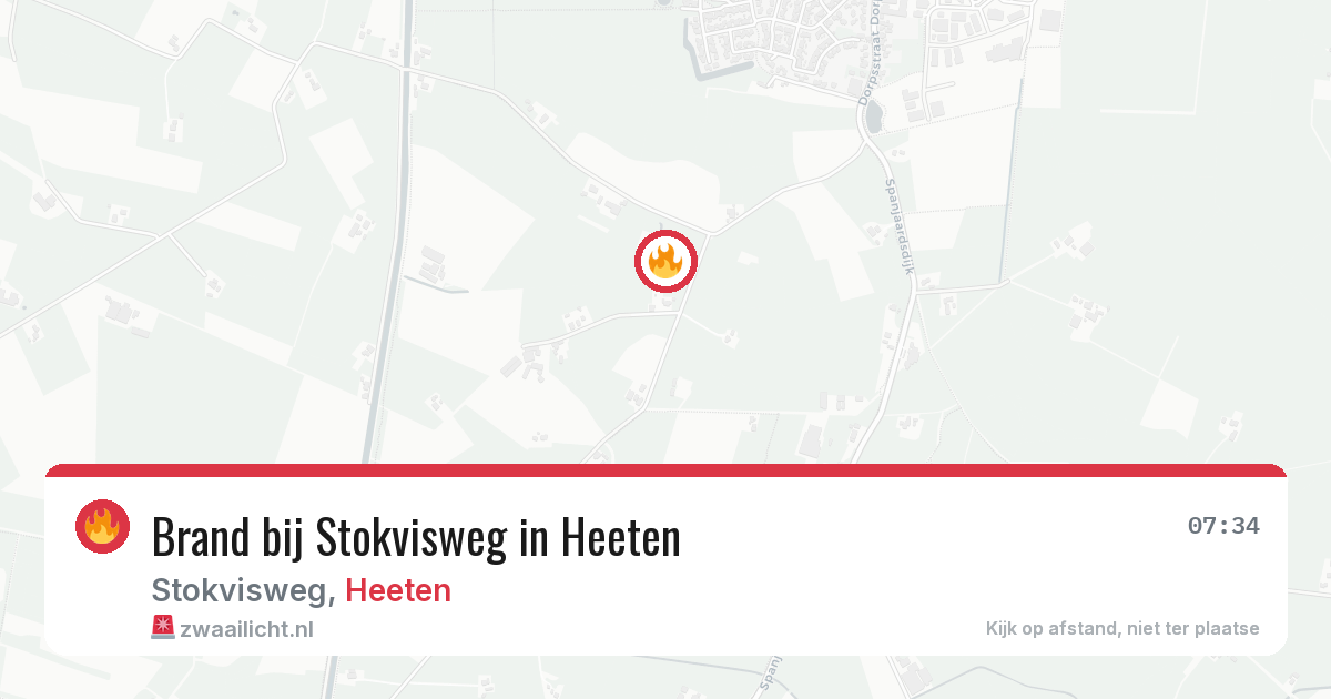 Brand bij Stokvisweg in Heeten — 25 mrt 2026