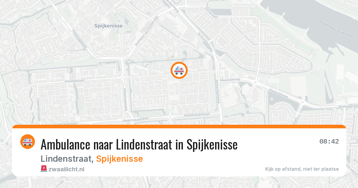 Ambulance naar Lindenstraat in Spijkenisse — 14 aug 2026
