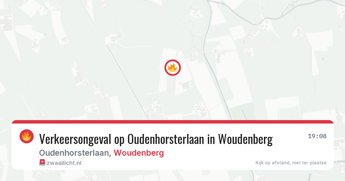 Verkeersongeval op Oudenhorsterlaan in Woudenberg — 8 apr 2026