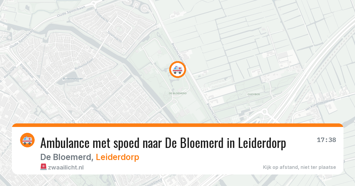 Ambulance met spoed naar De Bloemerd in Leiderdorp — 16 mei 2026