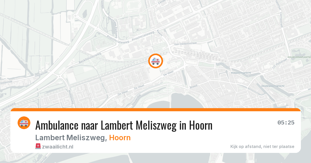 Ambulance naar Lambert Meliszweg in Hoorn — 28 jun 2026