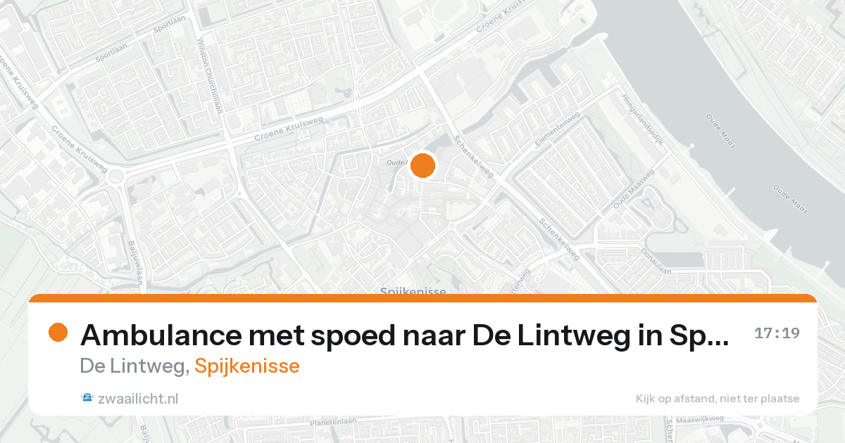 Ambulance met spoed naar De Lintweg in Spijkenisse — 15 aug 2026